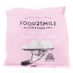 Food2smile Marshmallows Suikervrij Glutenvrij Lactosevrij, 50 gram