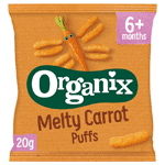 organix mais knabbels met wortel 6+m bio, 20 gram