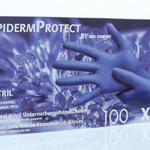 Epidermprotect Nitriel Onderzoekhandschoen Poedervrij Xs Blauw, 100 stuks
