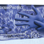 Epidermprotect Nitriel Onderzoekhandschoen Poedervrij S Blauw, 100 stuks