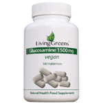 Livinggreens Glucosamine 1500 Vegan, 180 tabletten