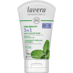 lavera pure beauty 3-in-1 reiniger - peeling - masker en-, 125 ml