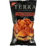 terra chips chips sweet potato bbq, 110 gram