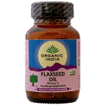 organic india flax seed oil vegan, 60 capsules