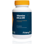 Fittergy K2 45 Mcg en D3 25 Mcg Vegan, 60 tabletten