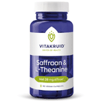 vitakruid saffraan 28mg (affron) & l-theanine, 90 veg. capsules