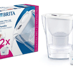 brita waterfilterkan marella cool white+2 maxtra filters, 1 stuks