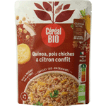 cereal bio quinoa royal kikkererwt citroen confit bio, 220 gram