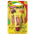 carmex lip balm mini assorti tube 3-pack, 1set