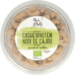 Nice & Nuts Cashewnoten Zonder Zeezout Geroosterd Bio, 175 gram