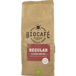 biocafe filterkoffie regular bio, 250 gram
