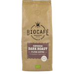 biocafe filterkoffie espresso dark roast bio, 250 gram