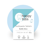 happy tabs tandpasta tabletten fresh mint met fluoride navul, 120 tabletten