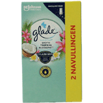 glade touch & fresh navul duo exotic tropical blossoms, 2x10 ml