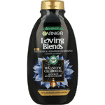 garnier loving blends shampoo charcoal, 300 ml