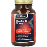 all natural vitamine d3 75mcg, 30 capsules