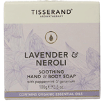 tisserand zeep lavendel & neroli, 100 gram