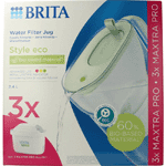 brita waterfilterbundel cool powder green + 3 filters, 1 stuks