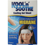 Kool'n'soothe Migraine Gelstrips, 4 stuks