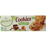 bisson choco hazelnoot cookies bio, 175 gram