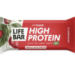 Lifefood Lifebar Proteine Aardbei Bio, 40 gram
