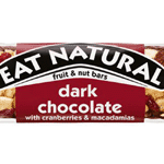 eat natural pure chocolade met cranberries & macadamia, 40 gram