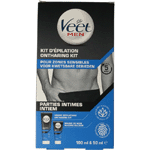 veet men hair removal kit intimate body parts, 150 ml