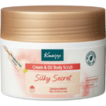 kneipp silky secret cream & oil body scrub zijdeboombloem, 200 ml