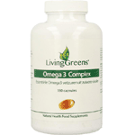Livinggreens Omega 3 Visolie Complex, 180 capsules