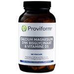 Proviform Calcium Magnesium Zink Bisglycinaat & D3, 180 Veg. capsules