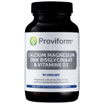 Proviform Calcium Magnesium Zink Bisglycinaat & D3, 90 Veg. capsules