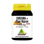 snp curcuma & piper nigrum 510mg puur, 60 veg. capsules