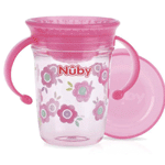 Nuby Wonder Cup 240 ml Roze 6 Maanden+, 1 stuks