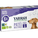 Yarrah Hondenvoer Multipack Pate Kip en Kalkoen Bio, 6x150 gram