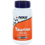 now taurine 500mg, 100 veg. capsules