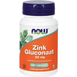 Now Zink Gluconaat 50 Mg, 100 tabletten