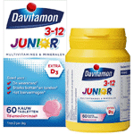 Davitamon Junior 3+ Framboos, 120 Kauw tabletten