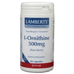 lamberts l-ornithine 500mg, 60 veg. capsules