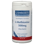 lamberts l-methionine 500mg, 60 veg. capsules