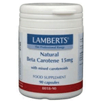 lamberts vitamine a 15mg natuurlijke (beta caroteen), 90 capsules