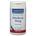 lamberts vitamine b2 50mg (riboflavine), 100 veg. capsules