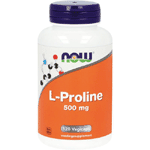 Now L-proline 500 Mg, 120 Veg. capsules