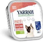 yarrah kattenvoer pate met zalm bio, 100 gram