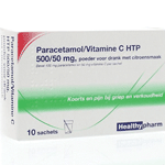 healthypharm paracetamol & vit c, 10 sachets
