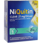 niquitin stap clear 21 mg/24 uur, 7 stuks