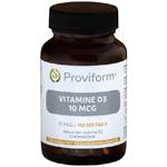 Proviform Vitamine D3 10 Mcg, 100 Soft tabs