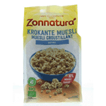 Zonnatura Krokante Muesli Naturel Bio, 375 gram