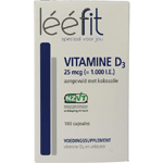Leefit Vitamine D3 25mcg, 100 capsules