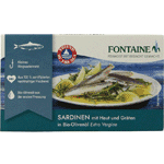 Fontaine Sardines met Huid en Graat, 120 gram