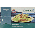 Fontaine Sardines Zonder Huid en Graat, 120 gram